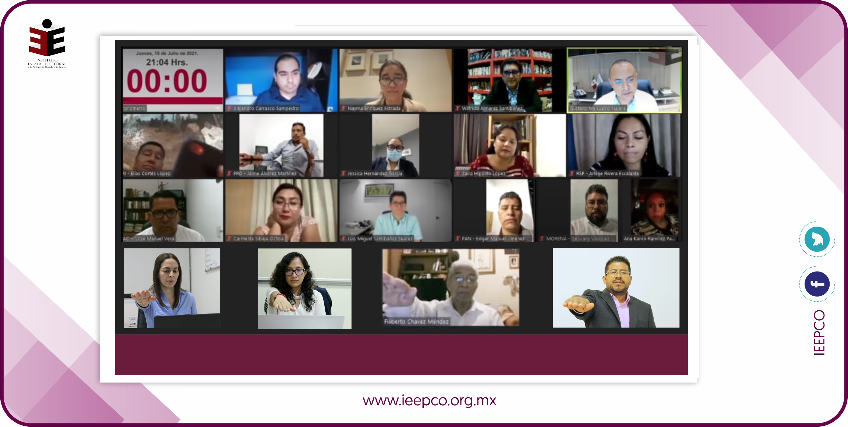 IEEPCO designa a titulares de Direcciones Ejecutivas y Unidad Técnica