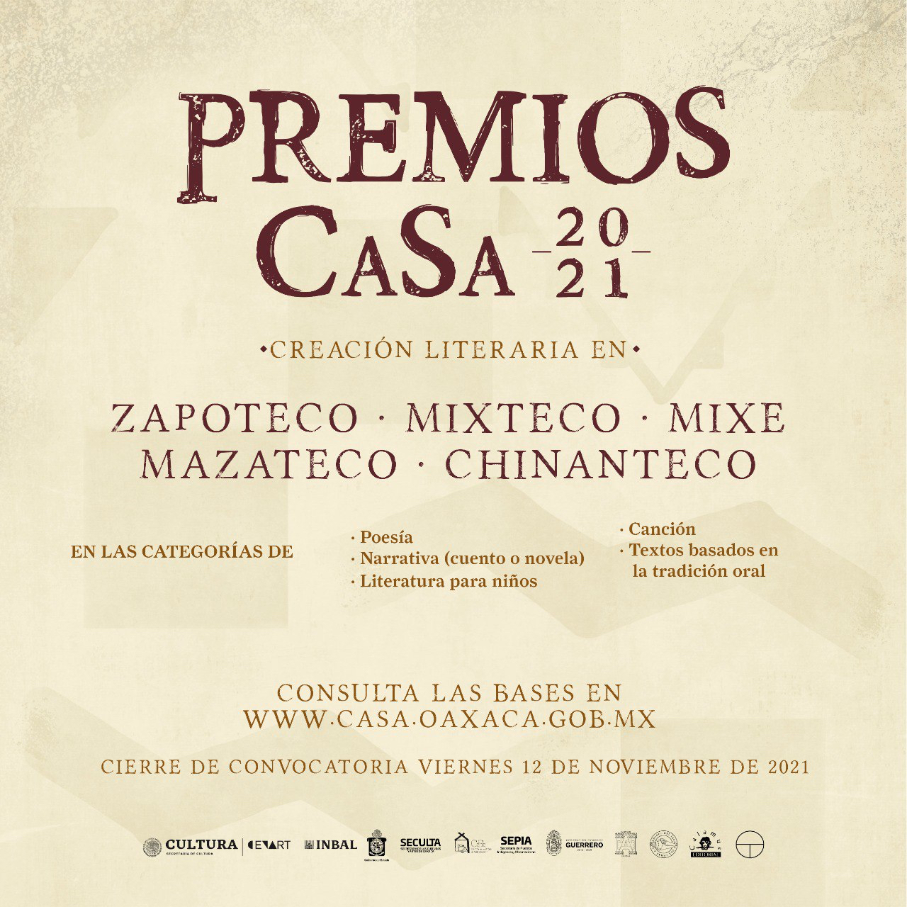 Emiten convocatorias de los Premios CaSa 2021
