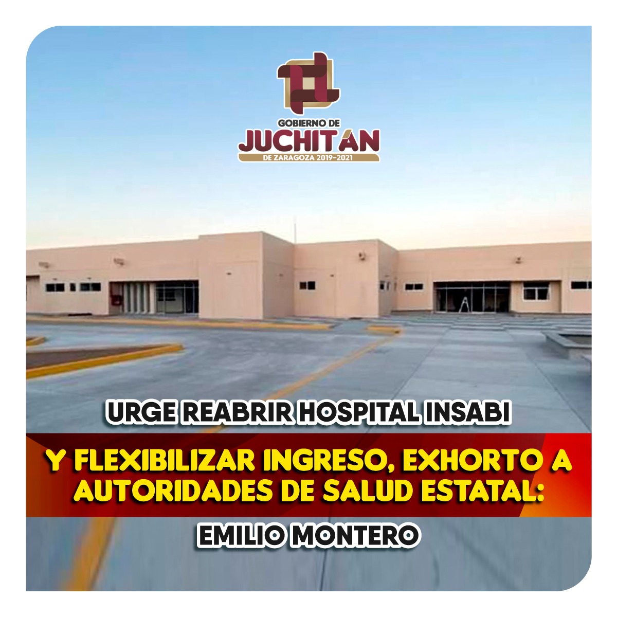 Urge reabrir hospital Insabi y flexibilizar ingreso, exhorto a autoridades de Salud estatal: Emilio Montero