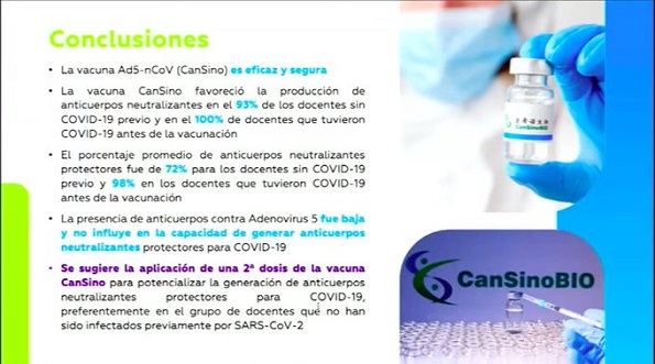 Estudios científicos recomiendan aplicar una segunda dosis de CanSino, Gobierno Federal acusa a farmacéuticas de querer hacer negocio