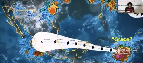 Alerta Verde en Yucatán y QRoo por ‘Grace’; 122 mil personas en riesgo