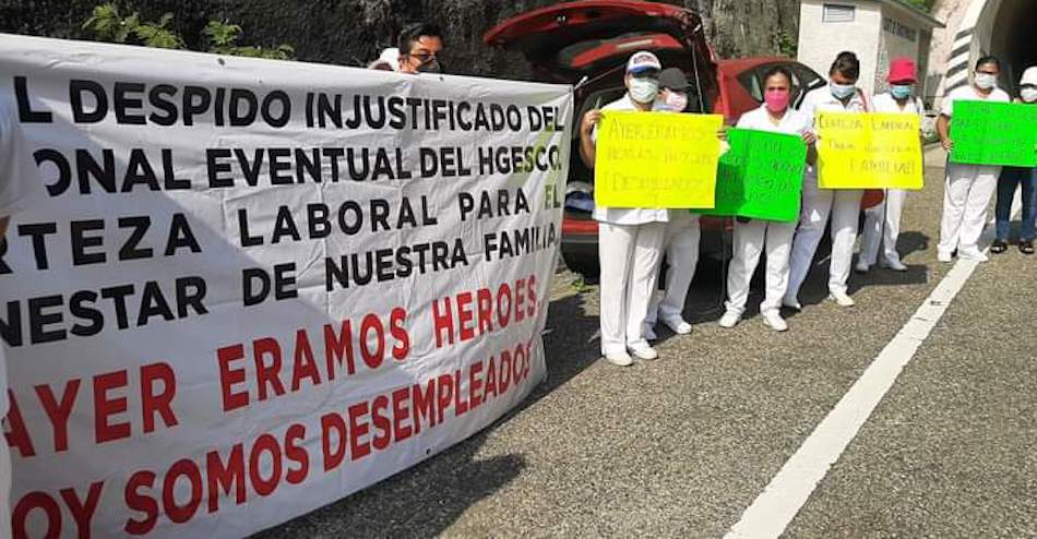 «Sigan apoyando a la gente; no se van a quedar sin trabajo”: compromiso de AMLO con personal de Salud despedido
