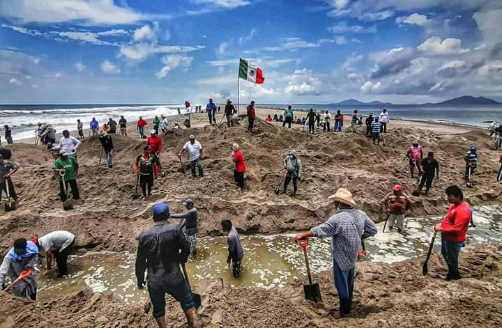 Esfuerzo de pueblos hermanos abre canal en la bocabarra de San Francisco: agente de Playa Vicente