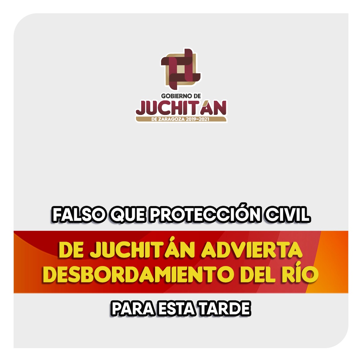 Falso que Protección Civil de Juchitán advierta desbordamiento del río para esta tarde