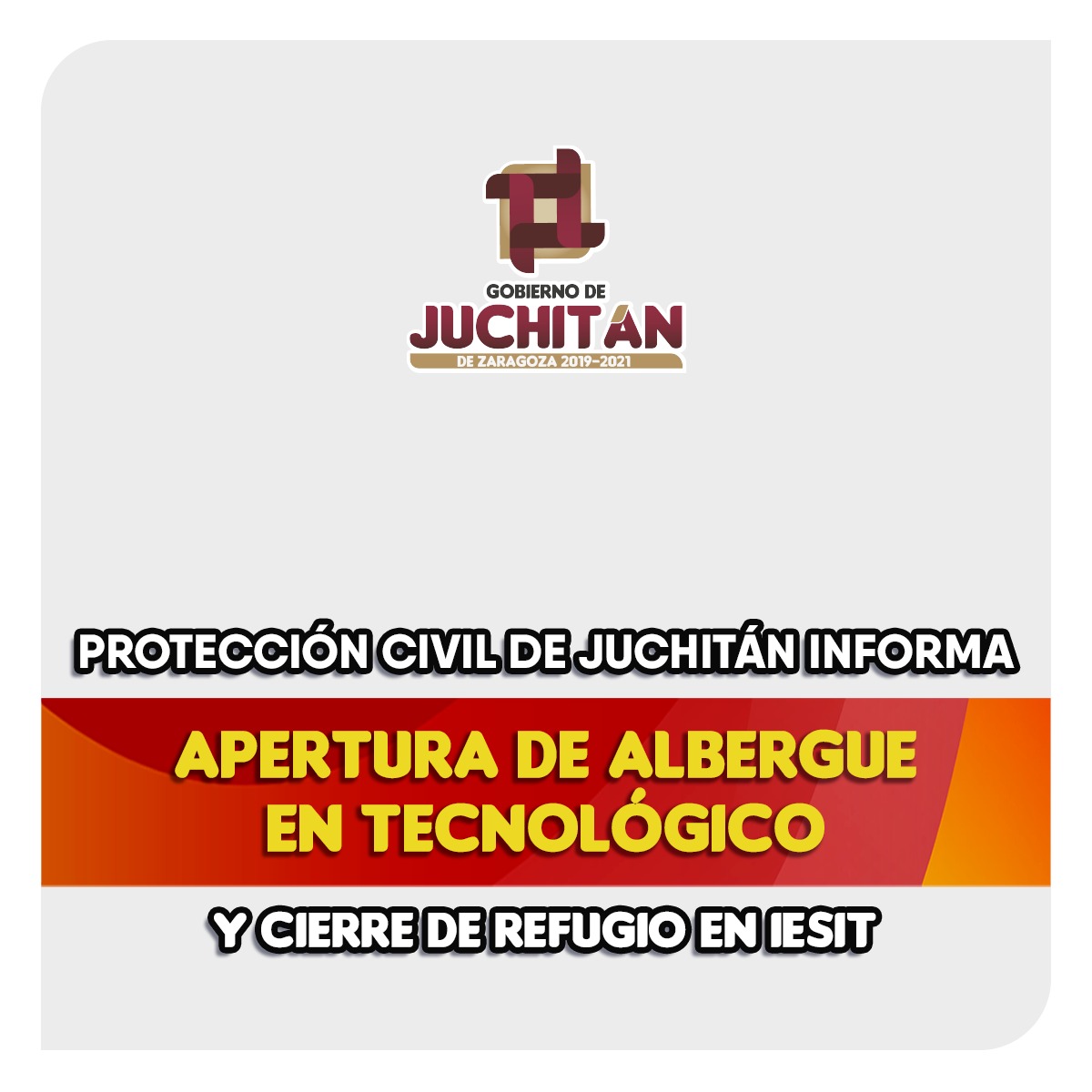 Protección Civil de Juchitán informa apertura de albergue en Tecnológico y cierre de refugio en IESIT