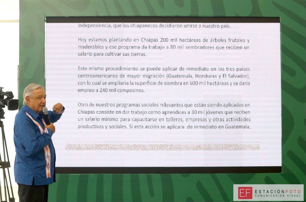 Propone AMLO a Biden aplicar programas de la 4T en Centroamérica para contener a 330 mil migrantes  