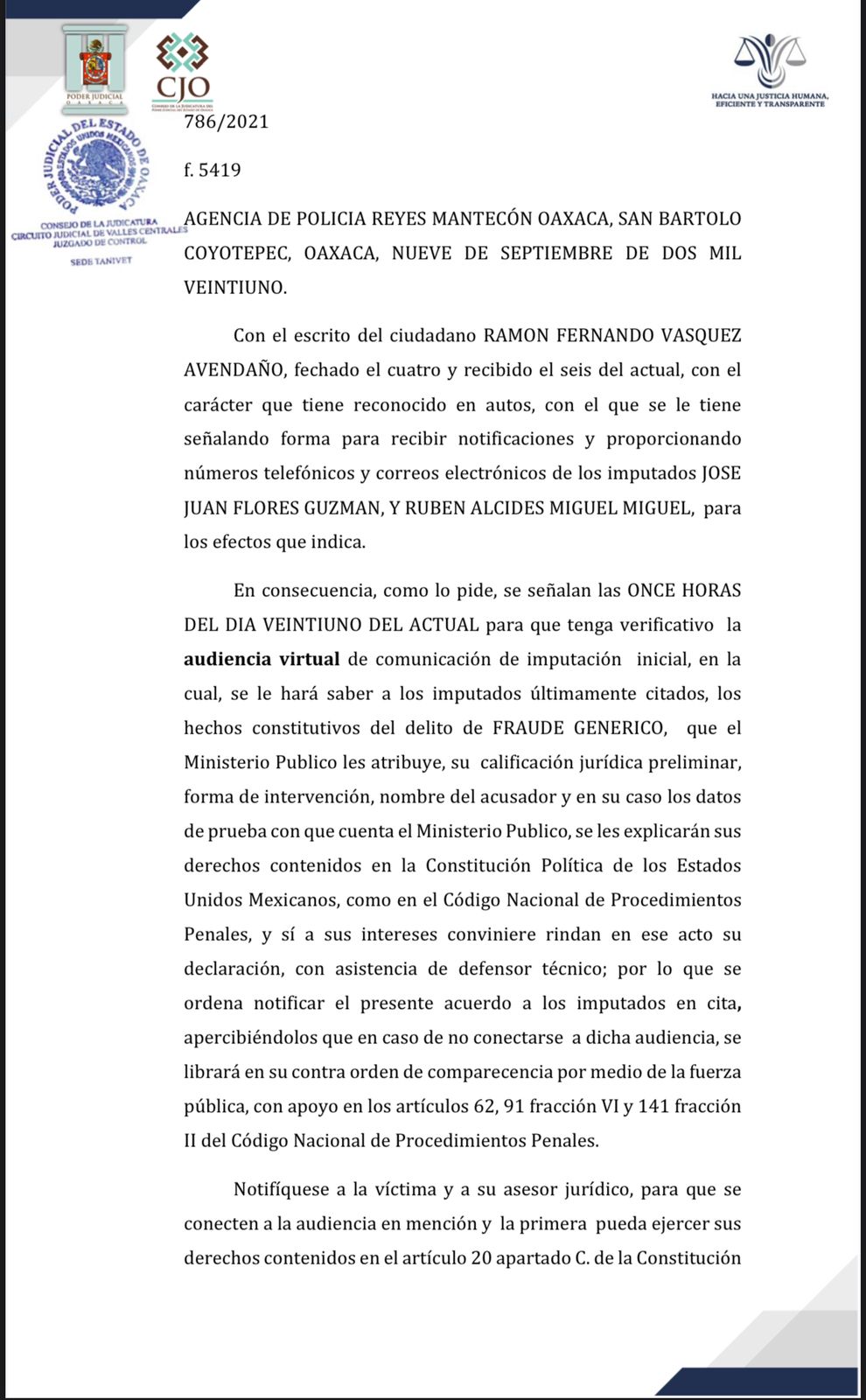 Futuro presidente del Comité “Ciudadano” Anticorrupción de Oaxaca es imputado por fraude genérico