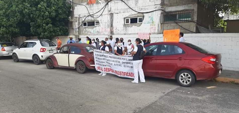 Personal de Salud despedido en Oaxaca pide a AMLO su basificación; “lo voy a resolver”, prometió
