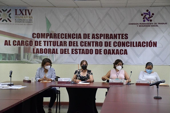 Analiza Congreso perfil de aspirantes a titular del Centro de Conciliación Laboral de Oaxaca