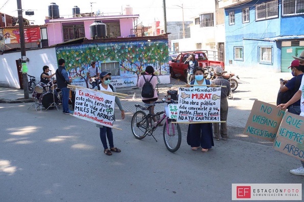 Con acto cultural, exigen no derribar árboles en Símbolos Patrios