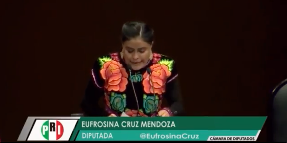 La violencia en México tiene cara de mujer: Eufrosina Cruz