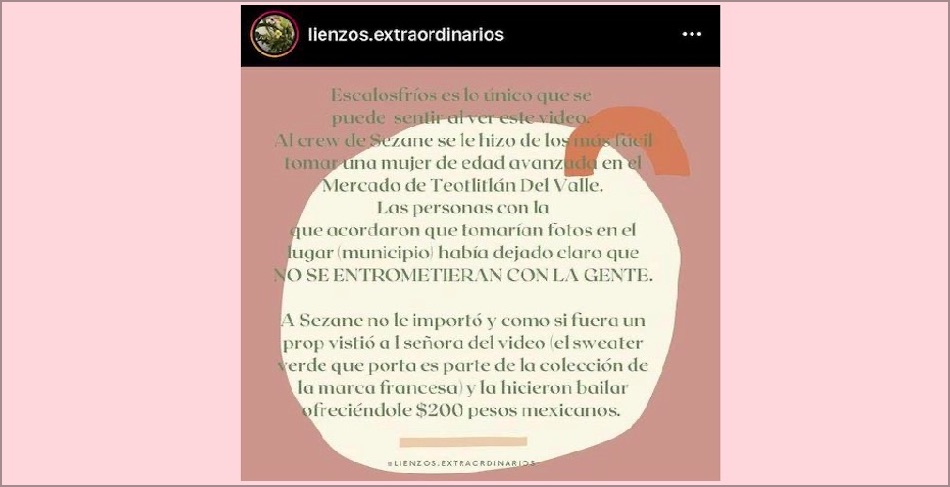 Podría iniciar acciones legales contra la marca francesa Sézan por violentar dignidad de comunidad zapoteca 