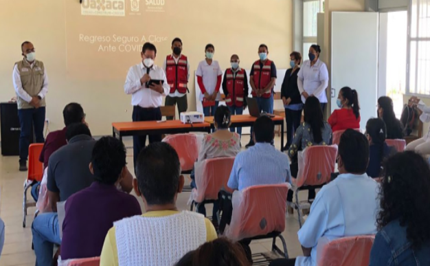 Imparte IEEPO capacitación en el Istmo para el regreso seguro a clases semipresenciales