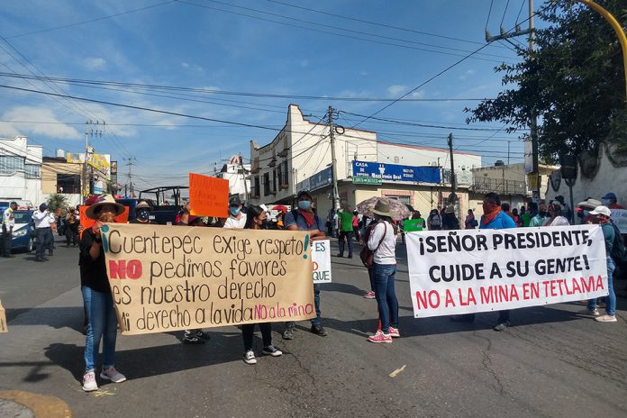 Pueblos nahuas se unen contra minera canadiense en Temixco