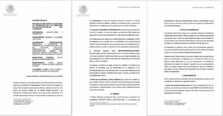 En el aire, candidatura de Morena en Oaxaca