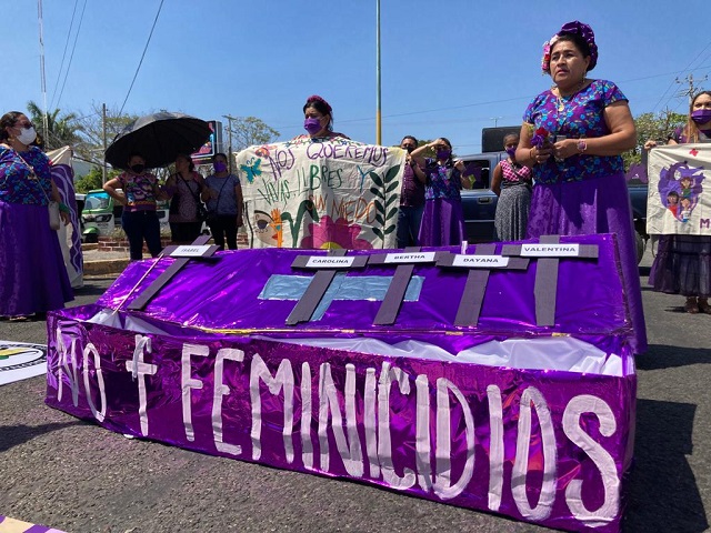 Cadena contra la violencia y por los derechos de las mujeres zapotecas