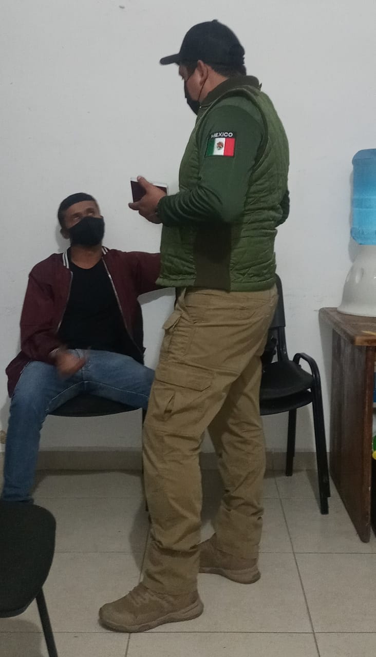 Migrante colombiano detenido por el delito de gota a gota en Santa Lucía del Camino