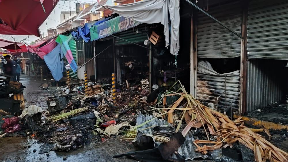 Nuevo incendio en mercado de Juchitán fue provocado: Protección Civil Municipal