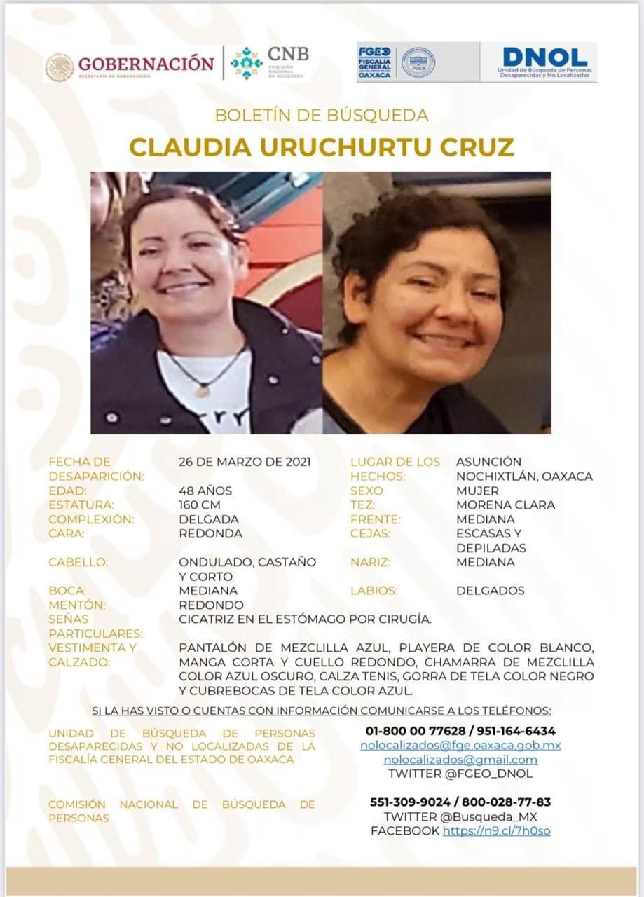 Denuncian al Poder Judicial por dilación en el proceso de perpetradores de la desaparición forzada de Claudia Uruchurtu