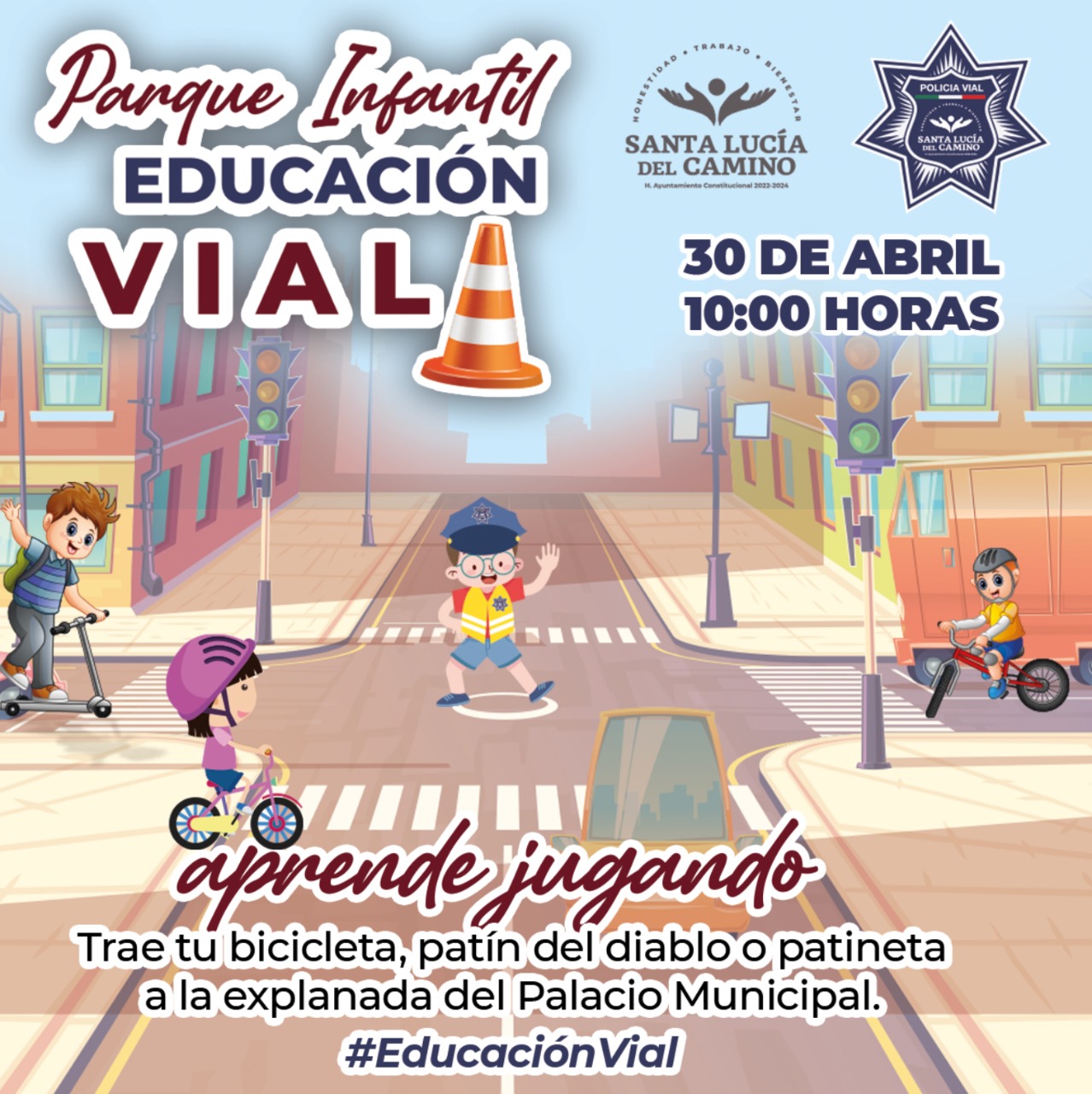 Aprendamos como niños por una educación vial