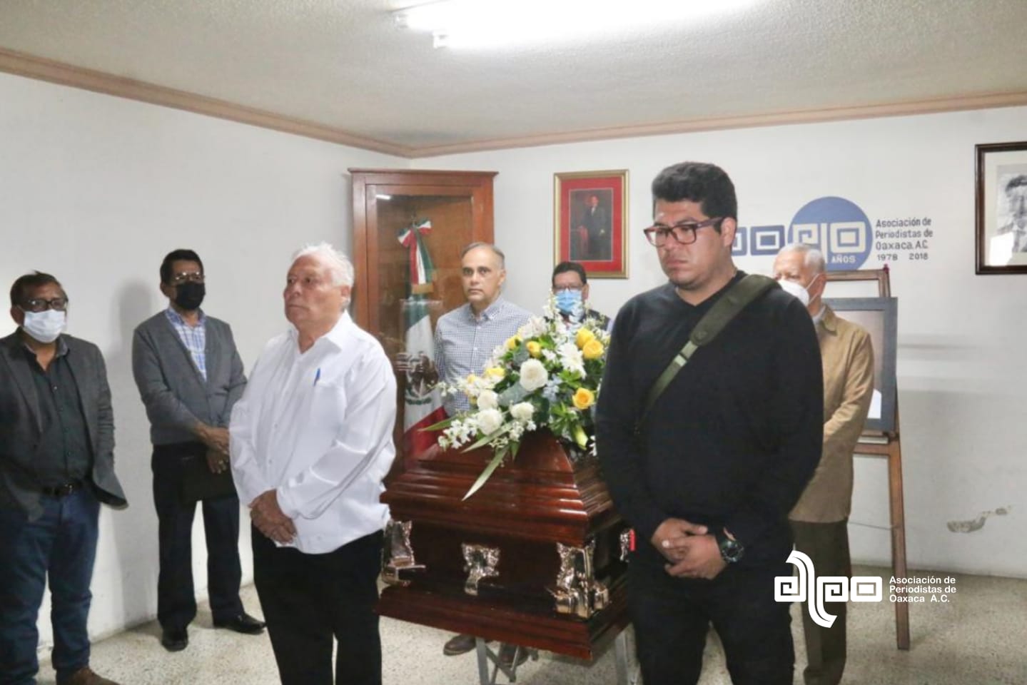 Realiza APO homenaje de cuerpo presente a Felipe Sánchez Jiménez