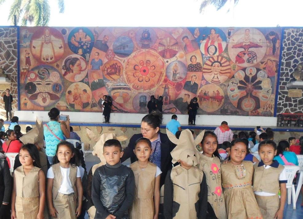 Peligra mural de Pedro Tenorio por reconstrucción de parque en Matías Romero