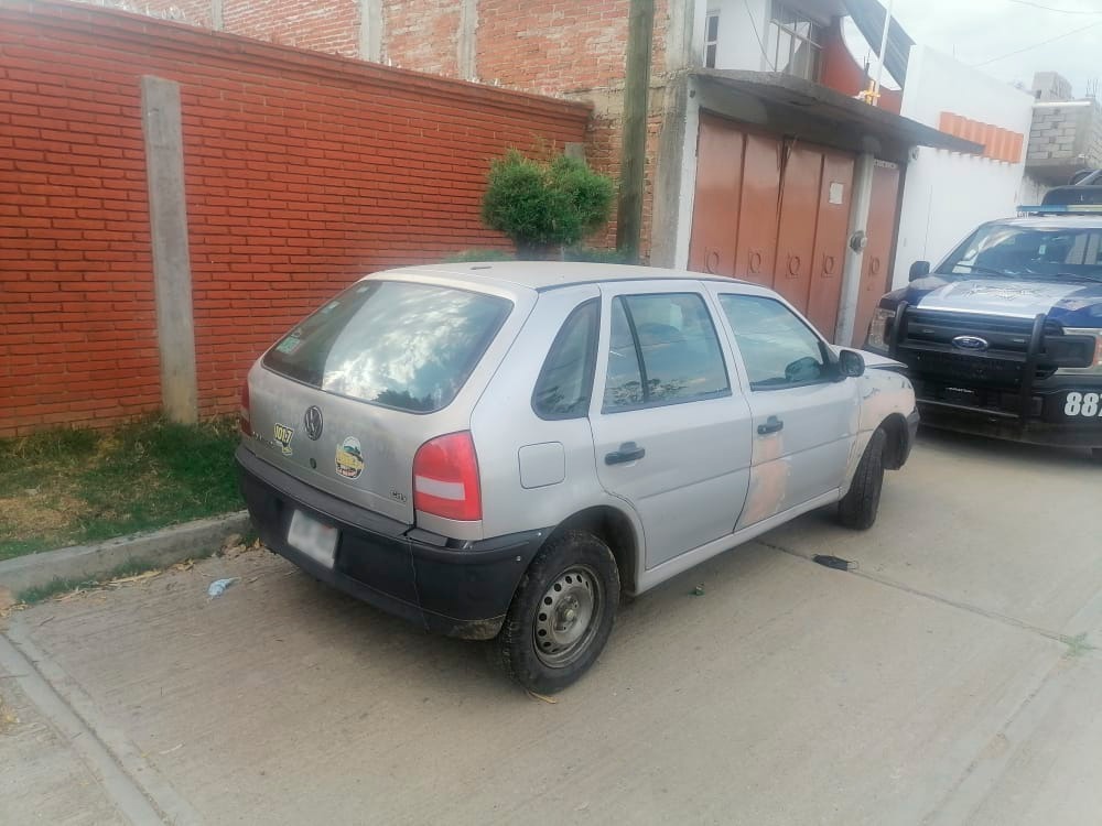 Asegurado en Santa Lucía del Camino, vehículo con reporte de robo