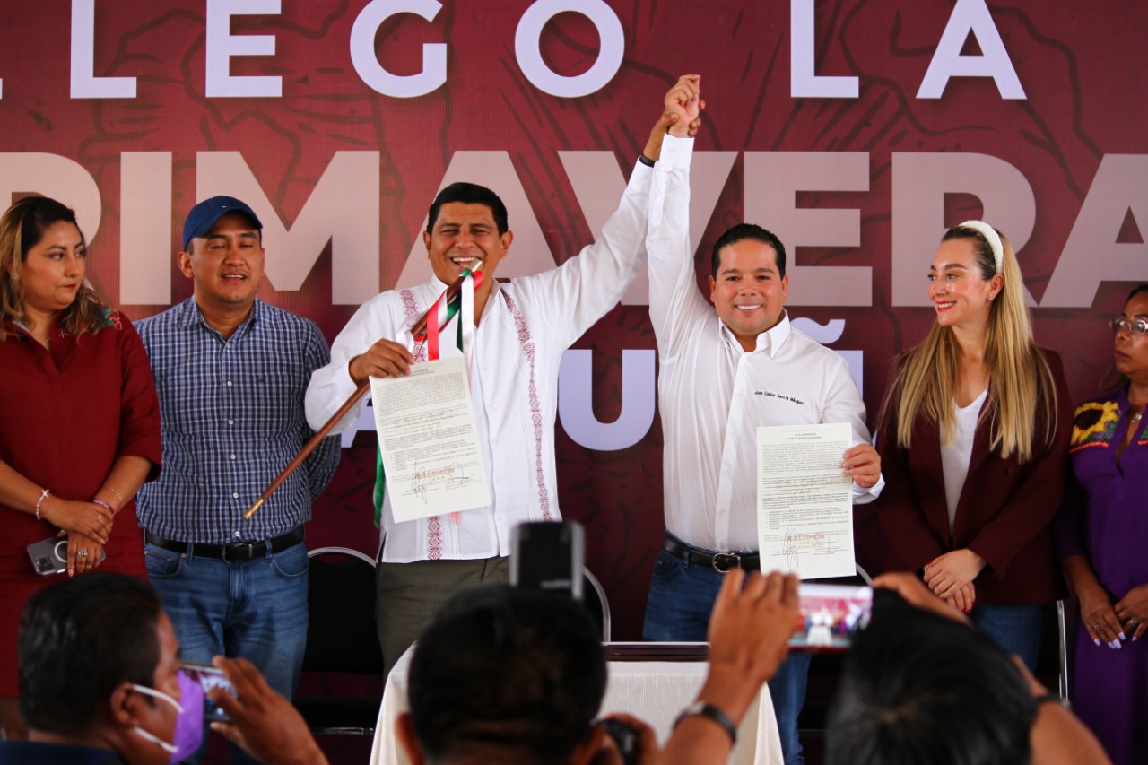 Visita Gobernador Electo de Oaxaca el municipio de Santa Lucía del Camino