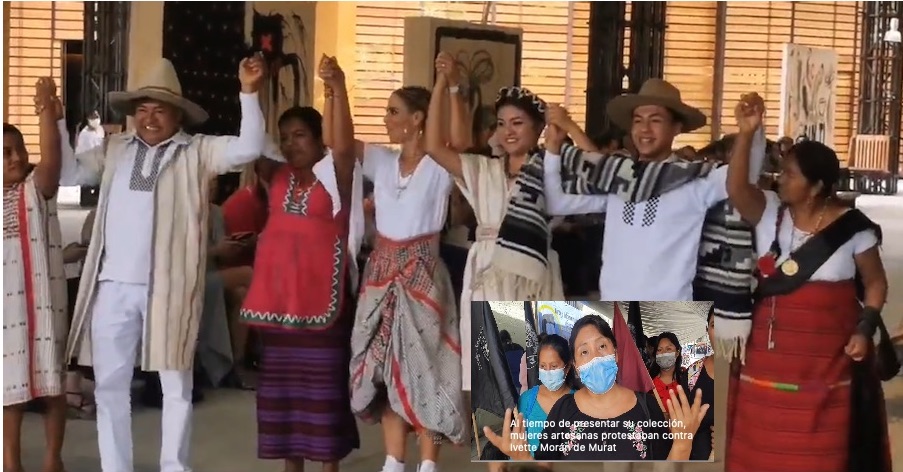 Entre protestas y acusaciones contra la esposa del gobernador, 1ª edición de Mercedes-Benz Fashion Week en Oaxaca