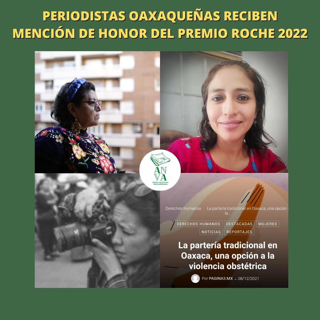 Periodistas oaxaqueñas reciben mención de honor en los Premios Roche de Periodismo en Salud 2022