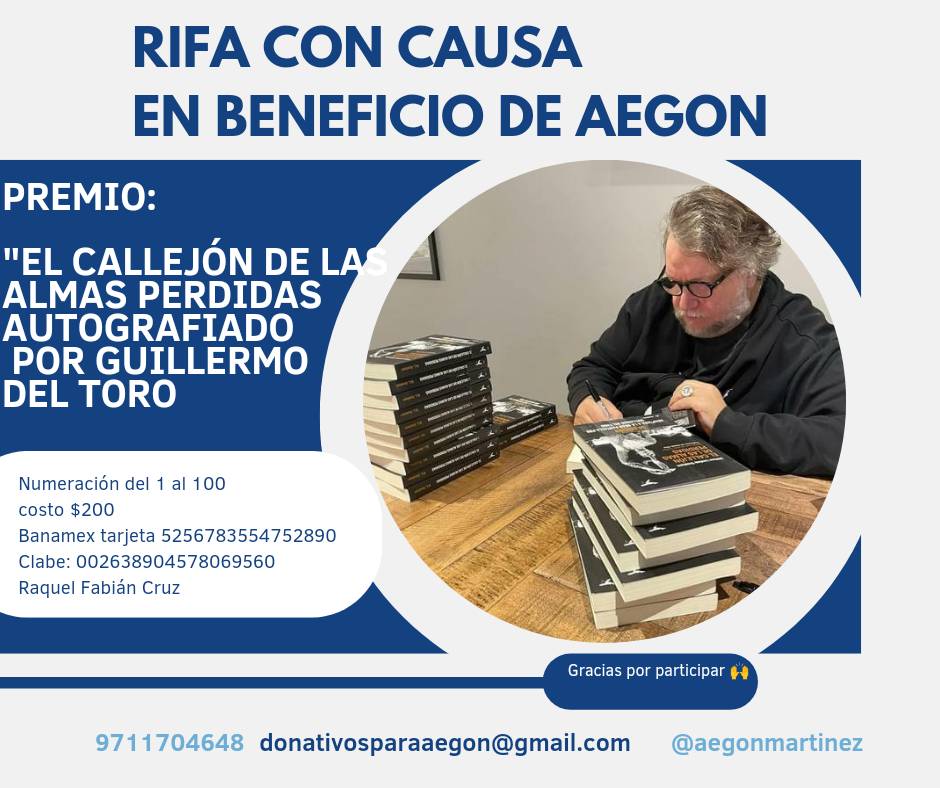 Rifan en diciembre libro autografiado de Guillermo del Toro en apoyo a niño oaxaqueño