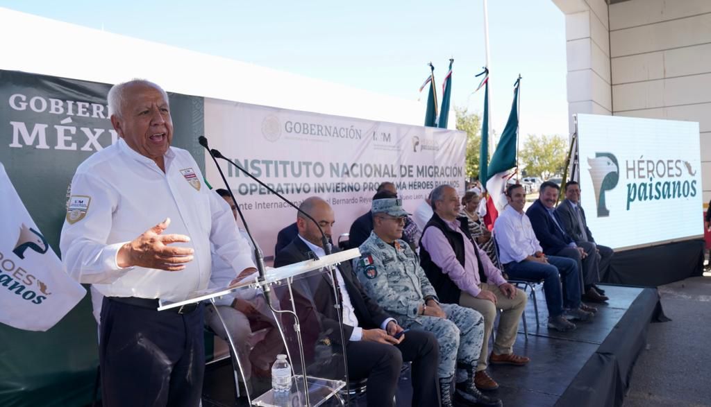 Arranca Operativo Invierno 2022 del programa Héroes Paisanos del INM