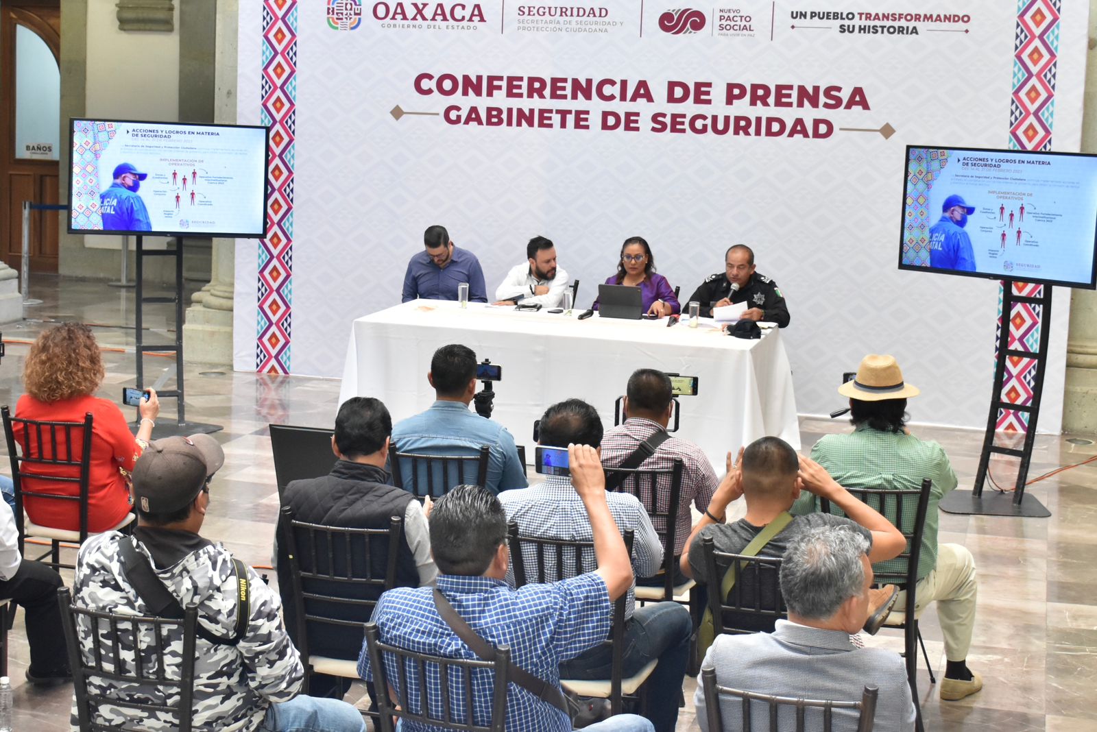 Gobierno del Estado intensifica acciones para construir la paz y seguridad en Oaxaca