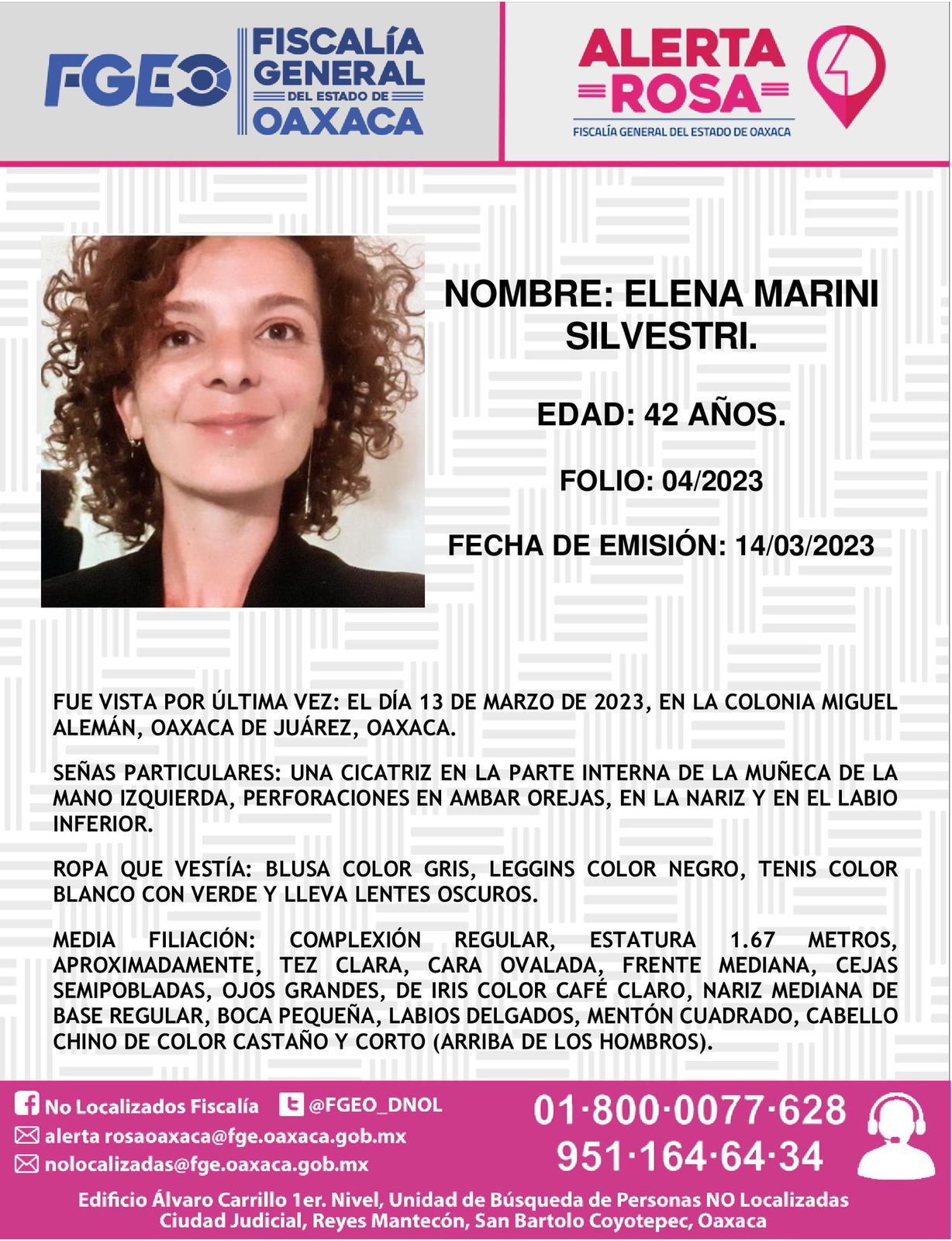 Desaparece en Oaxaca la fotógrafa italiana Elena Marini Silvestri