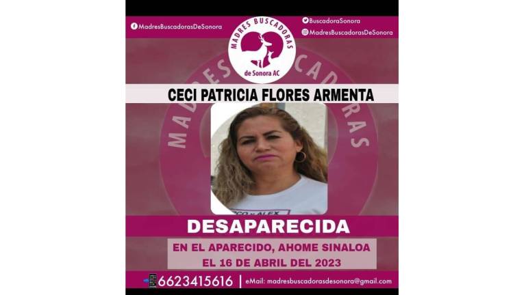 Alarma desaparición en Ahome de buscadora de Sonora; se había quedado incomunicada