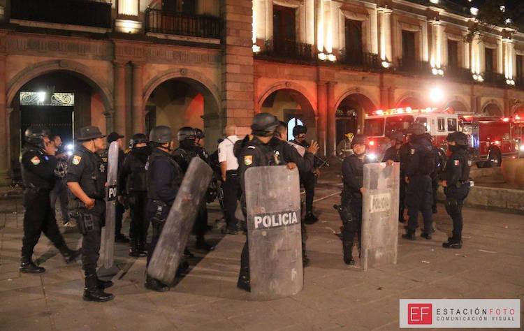 Por robo y vandalismo ratifican las denuncias contra normalistas de Oaxaca