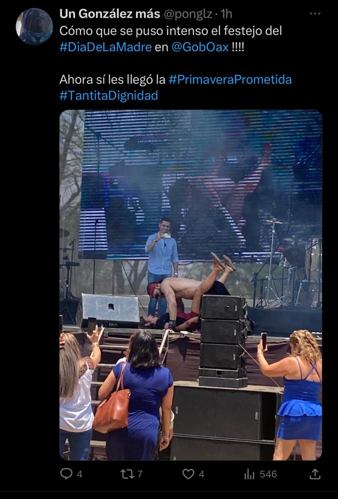 Con espectáculo de strippers, así festejan a las madres sindicalizadas del gobierno de Oaxaca