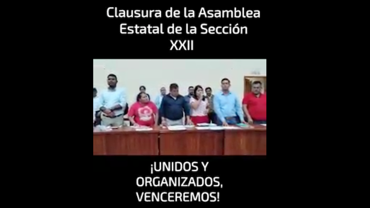 Acuerda S-22 iniciar paro indefinido de labores a partir de septiembre y analiza boicotear la Guelaguetza oficial