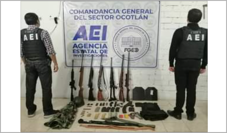 Fiscalía de Oaxaca y Sedena catean domicilio en Miahuatlán; aseguran armas largas