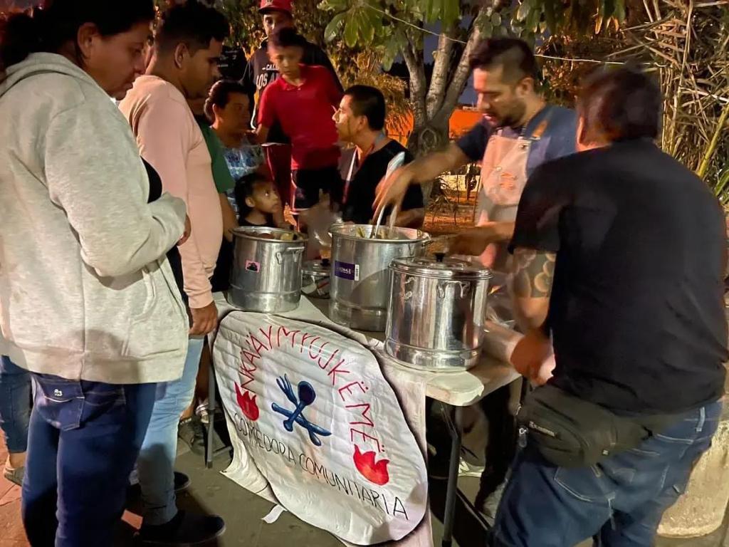 Promueven colecta monetaria para reabrir comedora comunitaria ayuuk “Nkä’äymyujkëmë” que alimenta a personas indígenas y migrantes