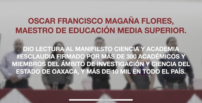 Académicos e investigadores de Oaxaca respaldan a Sheinbaum