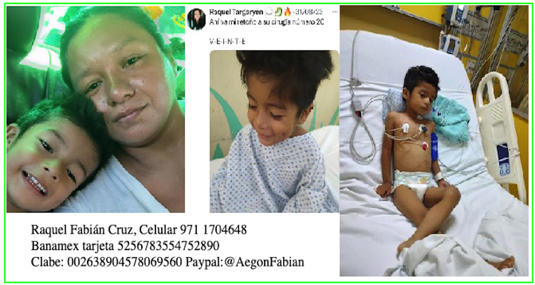 Oaxaqueña pide ayuda para tratar la enfermedad rara de su hijo de 2 años