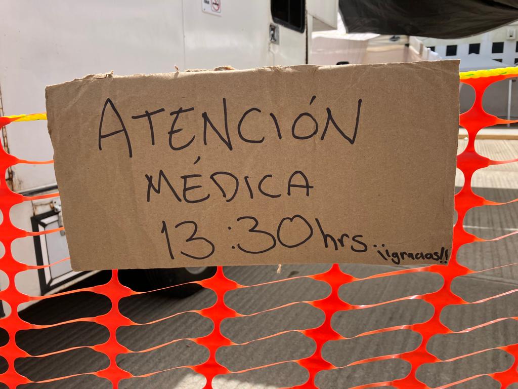 Ofrecen atención médica en el Centro de Movilidad