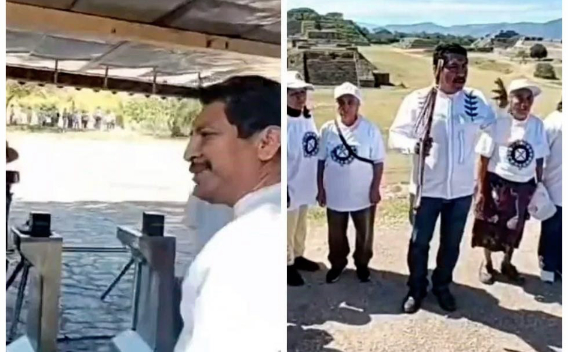 Senador de Morena en Monte Albán:“cómo voy a pagar si lo construyeron mis ancestros”