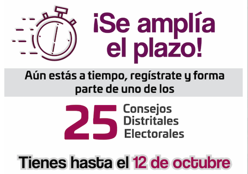 IEEPCO amplia plazo para registrar aspirantes a los 25 Consejos Distritales