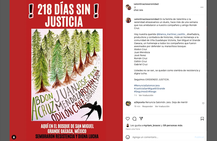 Comunidad Cinematográfica responsabiliza al gobierno de cualquier acto violento contra la cineasta Ángeles Cruz