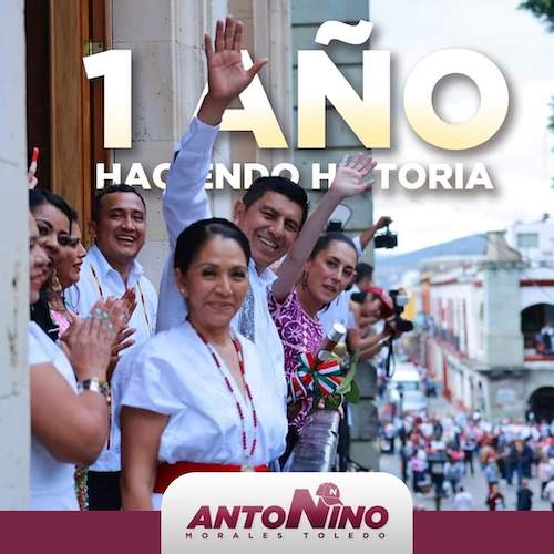 Oaxaca sigue escribiendo una nueva historia: Nino Morales a un año de gobierno de Jara
