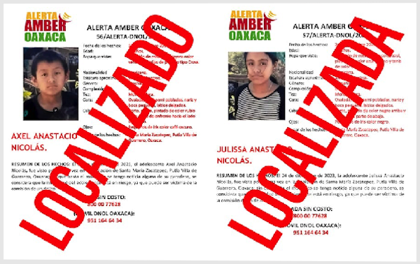 Fiscalías de Oaxaca y Tamaulipas localizan a adolescentes desaparecidos