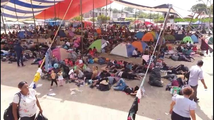 “Estamos enfermos y el gobierno Oaxaca no nos da servicio médico”, denuncia Caravana de Migrantes
