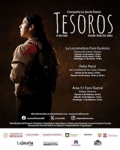 “Tesoros”, la obra de teatro, se presentará durante tres días en Oaxaca